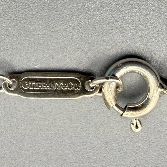 Tiffany & Co. 1837 Interlocking Circles Necklace Rubedo Rose Gold and Silver 18” - Picture 8 of 9